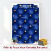Printable collage posters 24x36 diy project scrapbooking college days themed blue and white digital print