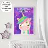 Kid's Fun Print Download Digital print nursery room bedroom poster unicorn
