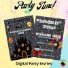 halloween party printable digital invite 5x7 haunted house
