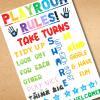 playroom rules printable for classroom or playroom