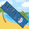 sea printable jumbo bookmark