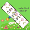 flower printable jumbo bookmark
